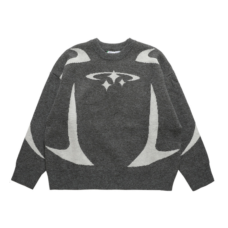 Men's Sweaters Men's Vintage Knitwear Y2K O Neck Sweaters Winter Harajuku Oversized Women Pullovers Sweater Casual Streetwear Couple clothin