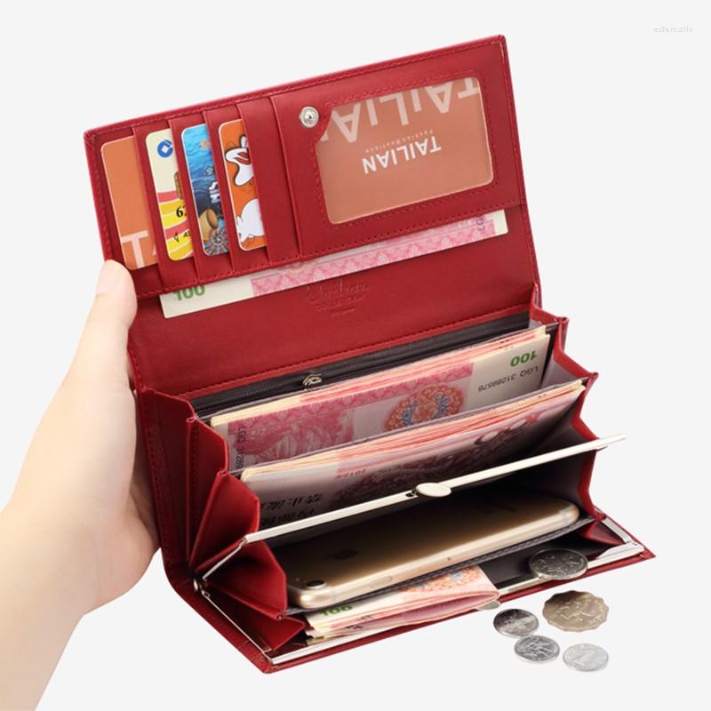 Wallets Multifunction Luxury Women's Long Wallet Female Leather Purse ID Card Holder Women Purses Ladies Clutch Phone Bag