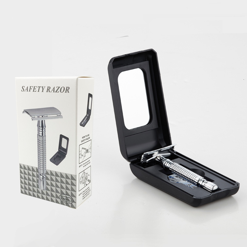 Electric Shavers Adjustable Safety Razor Double Edge Stainless Steel Classic Mens Shaving Mild to Aggressive Hair Removal Shaver Razor Shave Man 23082