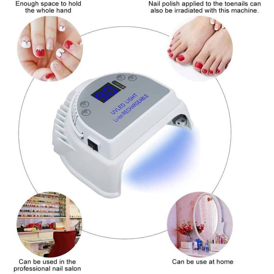 Nail Dryers Stainless Steel Uv Led Nail Lamp 64W Led Lamp For Nails Durable Led Dryer For Nail Polish Professional Manicure Machine 230824