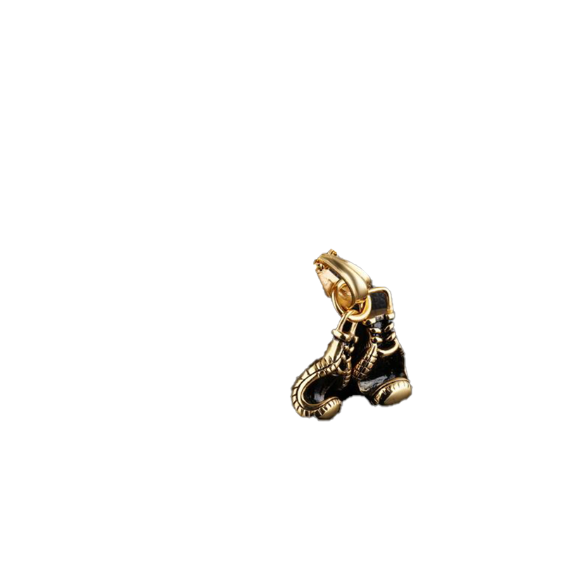 Retro Fitness Boxing Gloves Titanium Steel Necklace Lettering Domineering Fashion Punk Pendant Gold Black Steel Pendant2896624