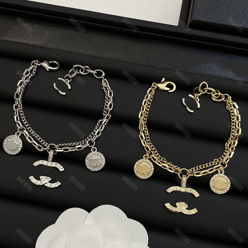 Desigenr Bracelets Women Charm Pendant Bracelet C Luxury Jewelry diamond Bracelet with box Gold Silver Chains Bangles Earring Wedding G5