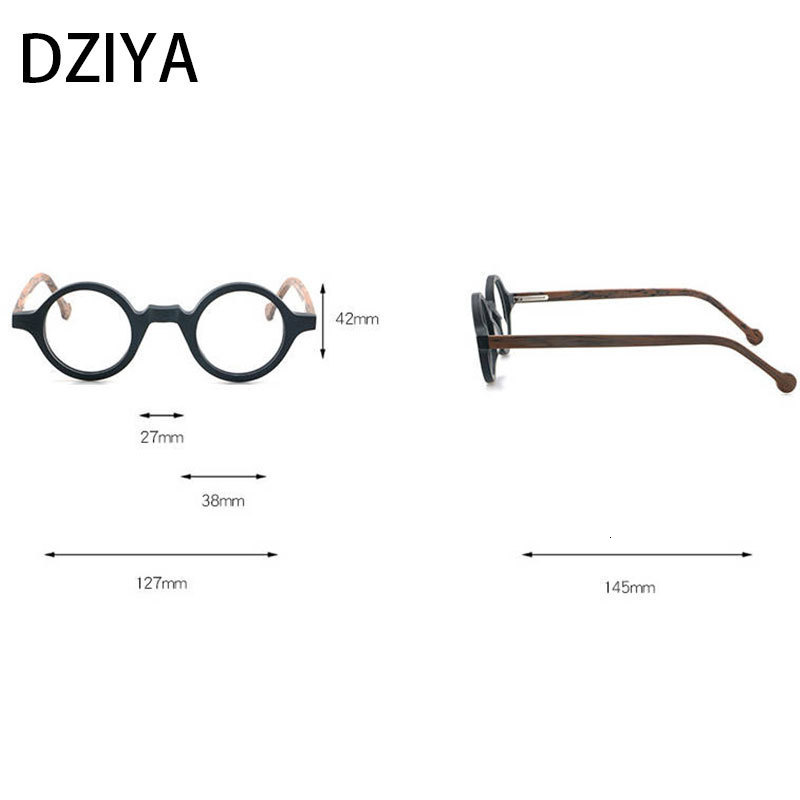 Sunglasses Frames Vintage Round Acetate Optical Glasses Frames Men Handmade High-Grade Glasses Women Round Punkfashion Eyeglasses 60629 230824