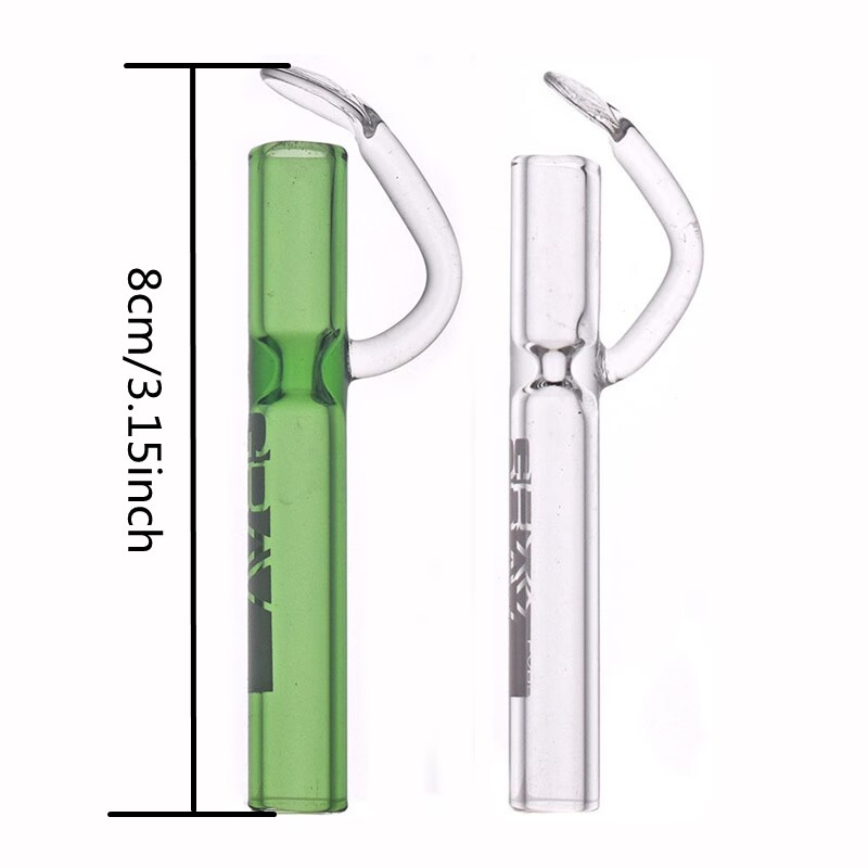 Wholesale mini 8cm Pyrex Oil Burner Smoking Pipe Accessories Tube CONCENTRATE TASTER One Hitter Rigs Wax Water Hookahs Bongs