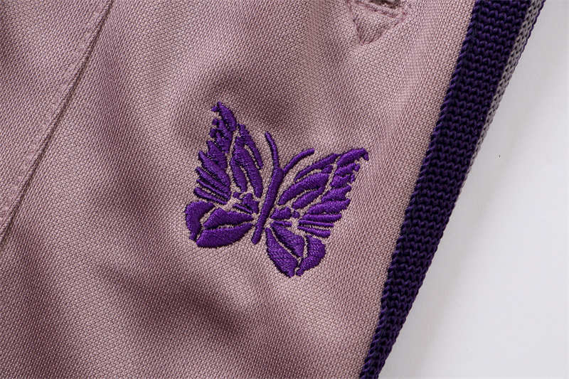 Men's Pants 2023 Elastic Waist Needles Wide Leg sweatpants Men Women Top Quality AWGE Trousers Embroidery Butterfly Track 230824