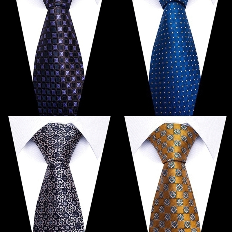 Neck Ties Tie Gravatas Fashion Wholesale Woven 8 cm Necktie Wedding Accessories Blue Man Dot Fit Group Party Office 230824