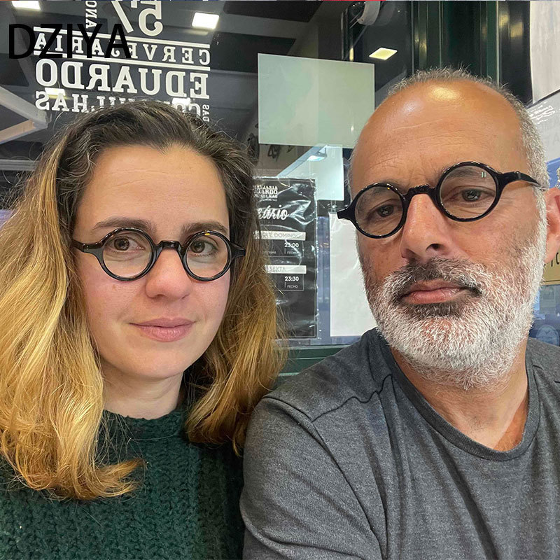 Sunglasses Frames Vintage Round Acetate Optical Glasses Frames Men Handmade High-Grade Glasses Women Round Punkfashion Eyeglasses 60629 230824