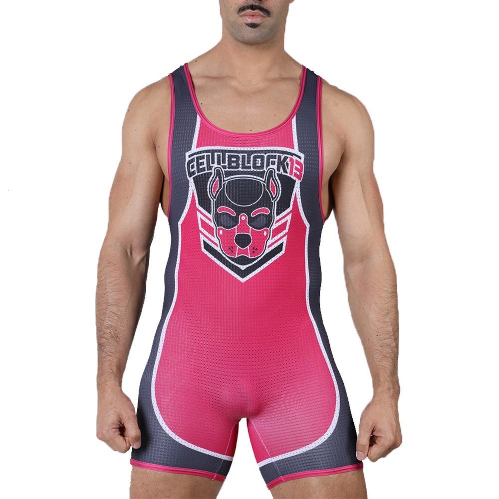 Outdoor T-Shirts Wrestling Singlets Suit Professional Coverall Training Competition Freestyle Wrestling Suit High Elastic Men's Sleeveless Outfit
