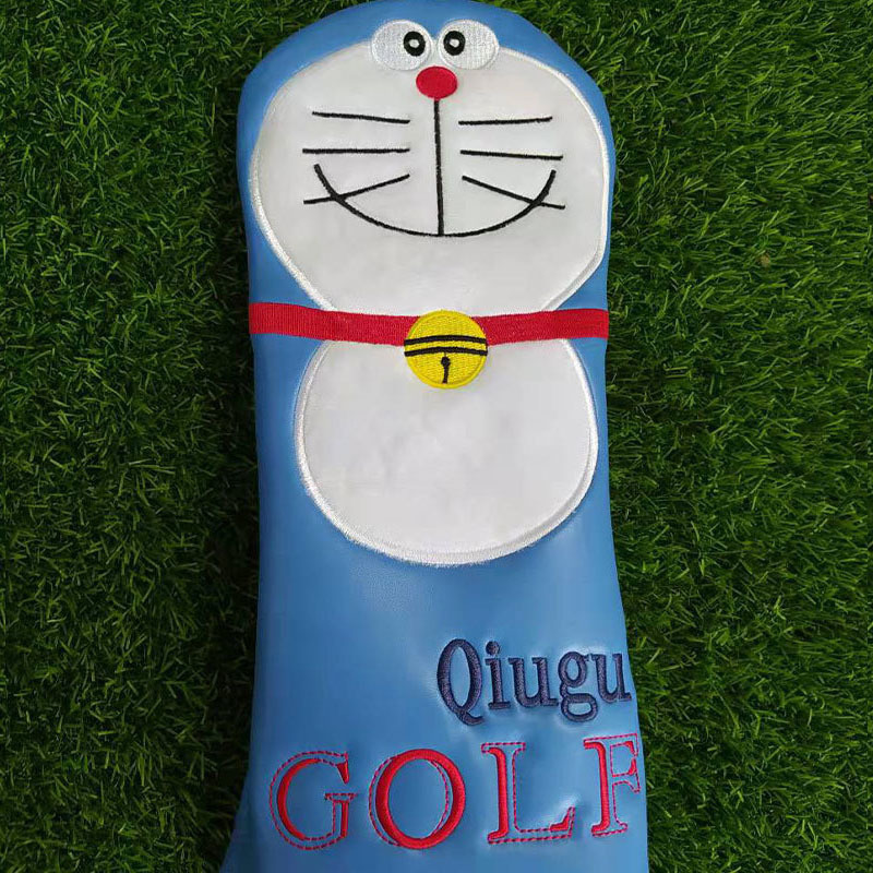 Other Golf Products Golf Wood Headcover Cartoon Patter For Driver Fairway Hybrid Putter Waterproof Protector PU Leather Soft Durable Golf Covers 23082