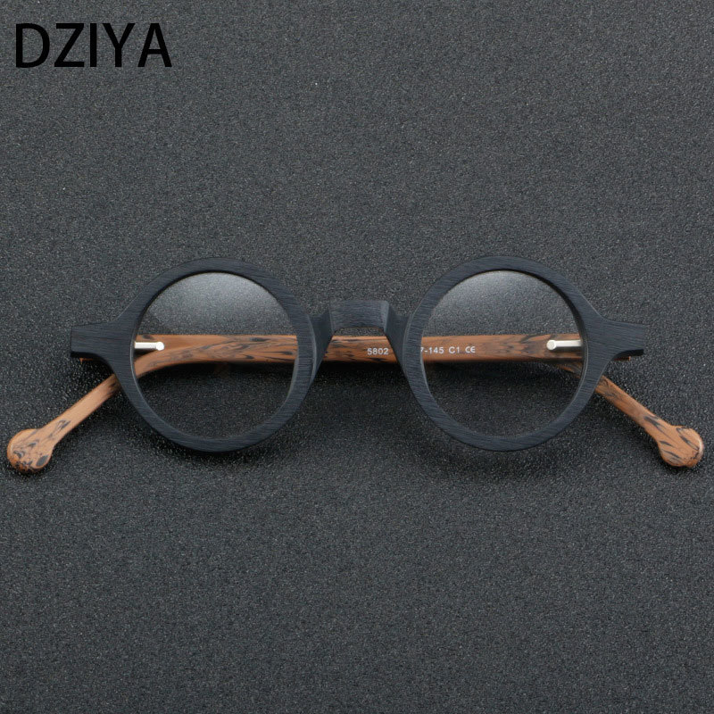 Sunglasses Frames Vintage Round Acetate Optical Glasses Frames Men Handmade High-Grade Glasses Women Round Punkfashion Eyeglasses 60629 230824