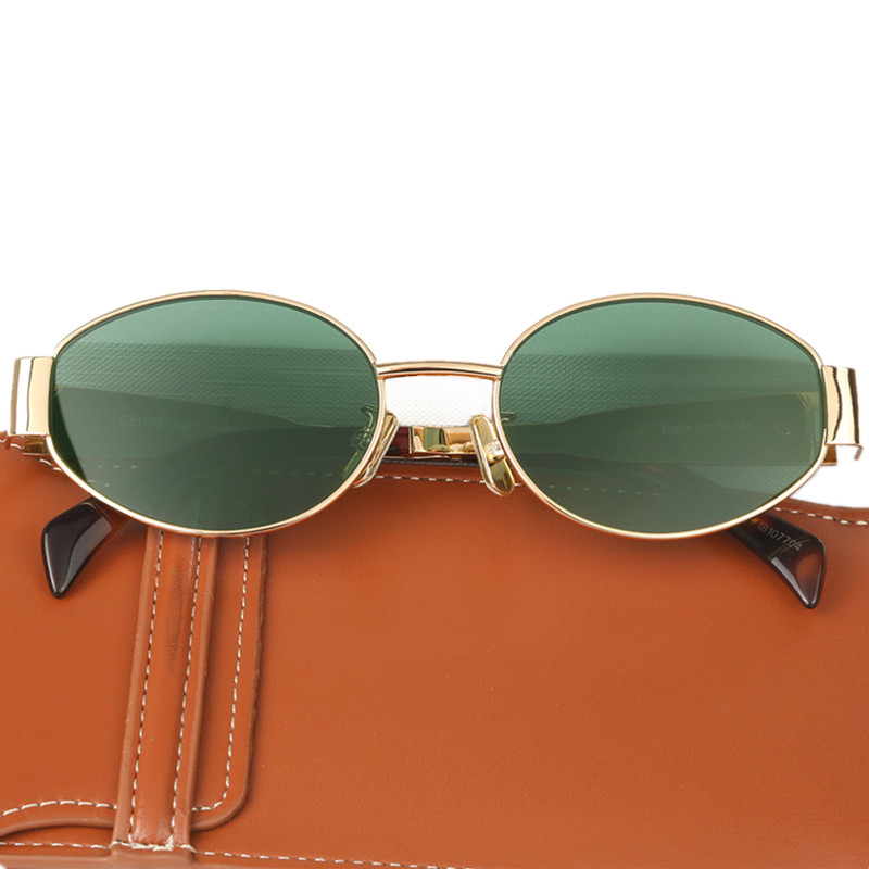 Luxury Oval Sunglas… - image
