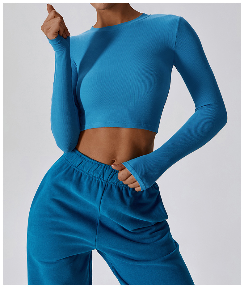 LLLM8188 Womens Shirt Yoga Long Sleeve Autumn Sports Shaping Waist Tight Fitness Slim T Shirts Sportswear Women Undershirt