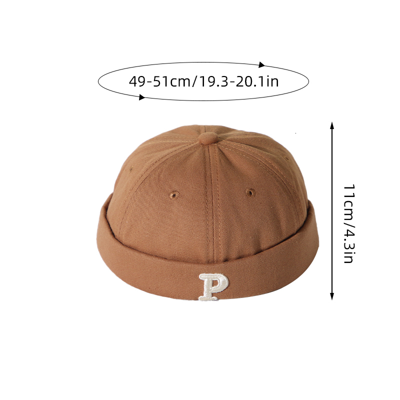 Caps Hats Baby Brimless Hat Letters Printed Baby Boys Girls Hip Hop Caps Korean Solid Color Cool Adjustable Kids Hats Beanie 230825
