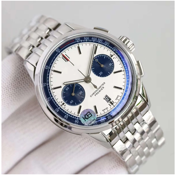 BLS Factory Luxury Men's Watch V2 series exclusive B01 automatic winding chronograph Mechanical movement 316 fine steel 42mm sapphire mirror sports watch