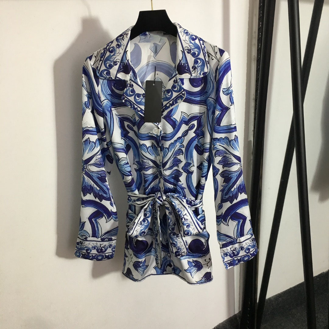 718 2023 Minlan Style Spring Summer Brand Same Style Two Pieces Sets Pants Lapel Neck Empire Long Sleeve High Quality