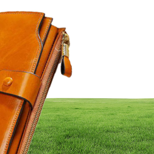 Vintage xury Women Wallets Genuine Leather Long Zipper Ctch Purse Large Capacity Card Holder Wallet6455685