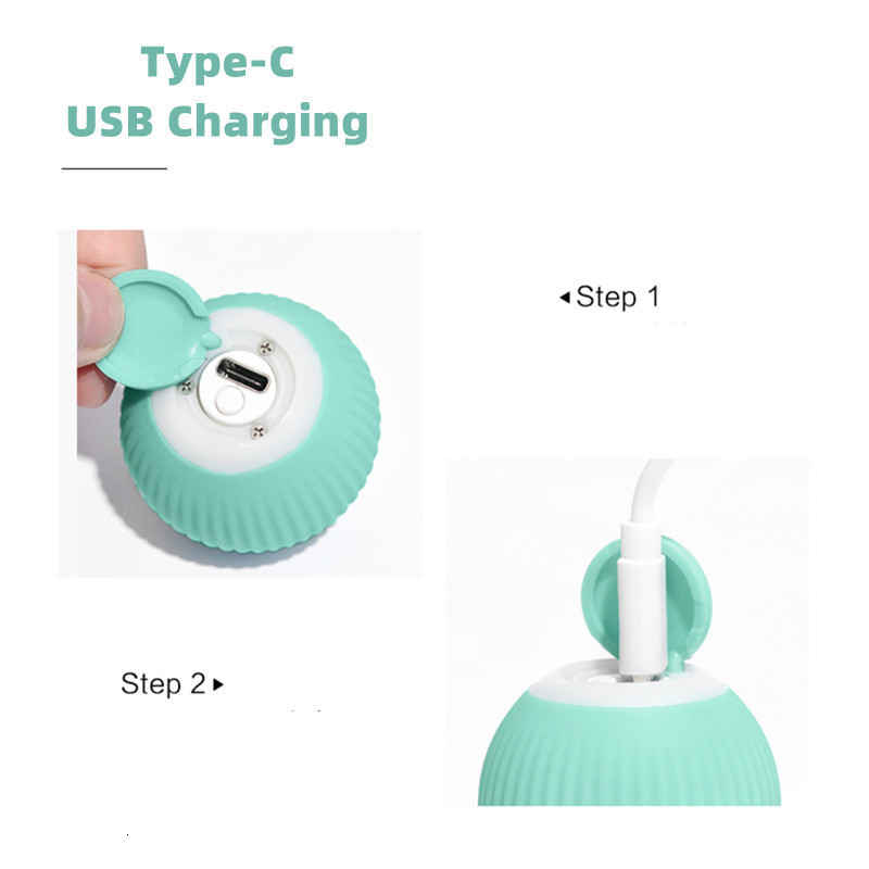 Electric Ball Automatic Rolg Smart Cat Interactive Cats Training Self-moving Toys for Indoor Playing 230908