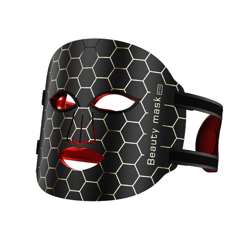 Face Care Devices Led Color Light Black Gold Silicone Red Mask Tender Skin Beauty Instrument Whitening Soothing And Calming 230825