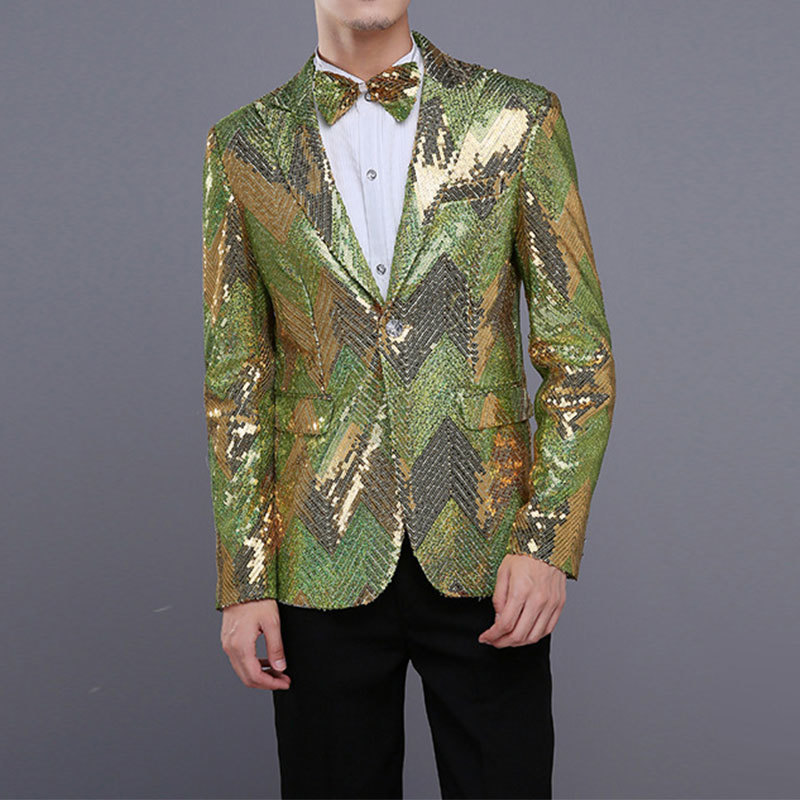 Men's Suits Blazers Performance Attire Men's Jacket Slim Fitting Dress Suit Stage Choir Host film WeddingBlazerTie 230825