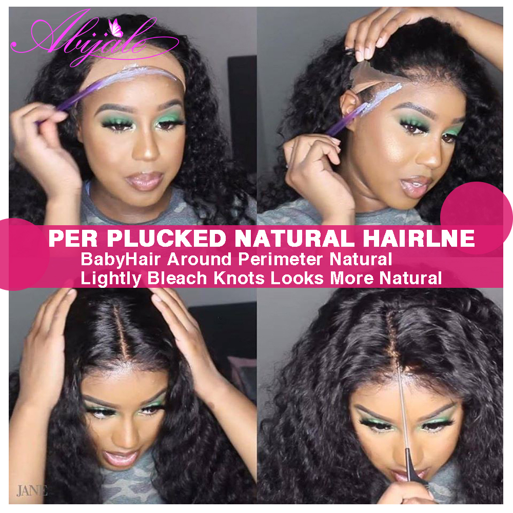360 5X5 Curly Closure 13X6 Deep Wave Frontal 34 Inches HD Transparent Lace Wig