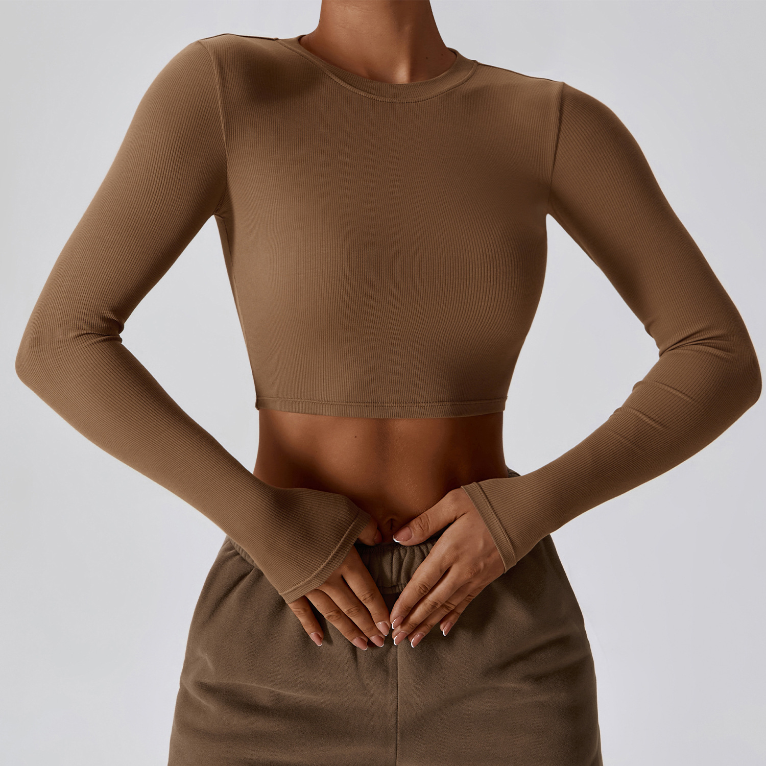 LLLM8188 Womens Shirt Yoga Long Sleeve Autumn Sports Shaping Waist Tight Fitness Slim T Shirts Sportswear Women Undershirt