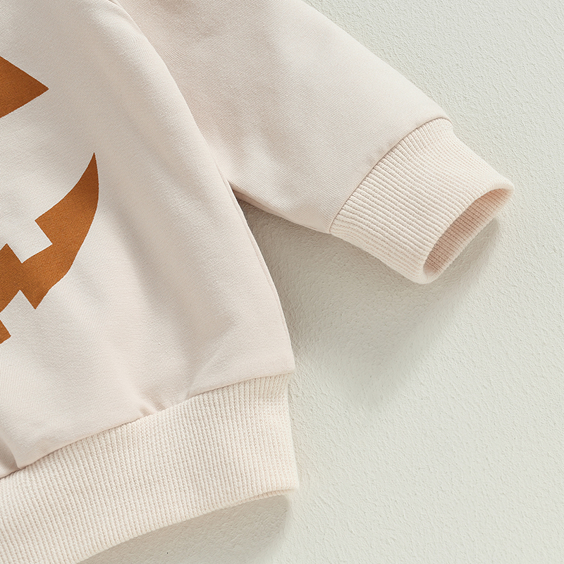 Hoodies Sweatshirts FOCUSNORM 0-4Y Halloween Infant Baby Girls Boys T Shirts Long Sleeve Pumpkin Print Pullover Sweatshirt Autumn Tops 230825
