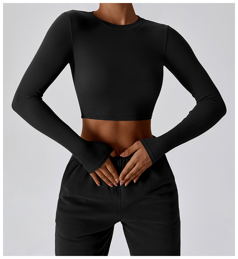 LLLM8188 Womens Shirt Yoga Long Sleeve Autumn Sports Shaping Waist Tight Fitness Slim T Shirts Sportswear Women Undershirt
