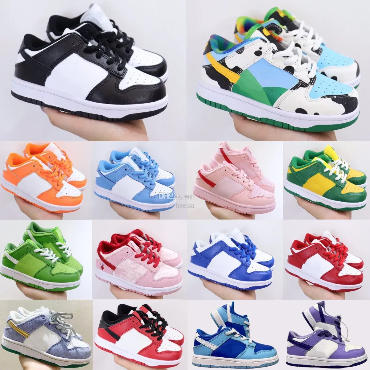 Toddler Shoes Kids Low Sneakers Chunky Panda Children Youth Shoe Kid Boys Girls Trainers Argon Toddler Runner Sneaker White Black Chlorophyl