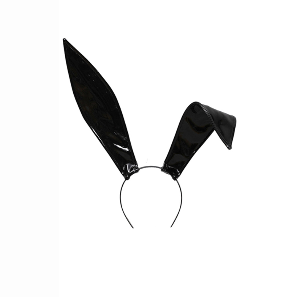 Headbands Sexy Bunny Ears Hairband Leather Rabbit Ears Headband Masquerade Headpiece For Halloween Hair Hoop Christmas Party Cosplay Props 230826