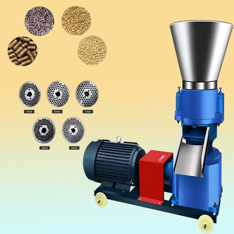 Electrical Poultry Chicken Fish Feed Pellet Making Machine home use feed pellet machine small feed pellet mill 220V 380V