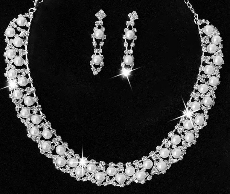 16 Style Bridal Wedding Party Crystal Rhinestone Pendant Necklace Earrings Jewelry Sets Bridal Jewelry Accessories ZZ