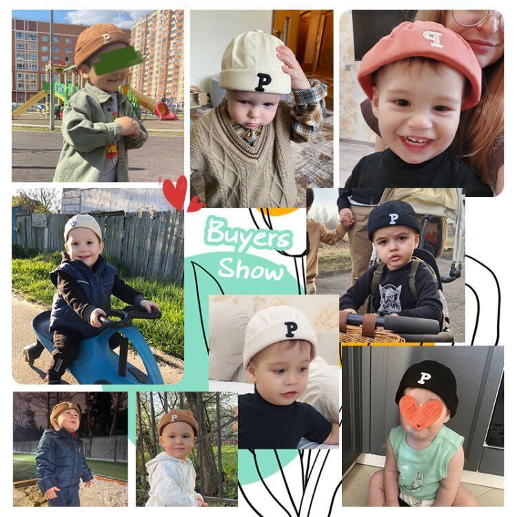 Caps Hats Baby Brimless Hat Letters Printed Baby Boys Girls Hip Hop Caps Korean Solid Color Cool Adjustable Kids Hats Beanie 230825