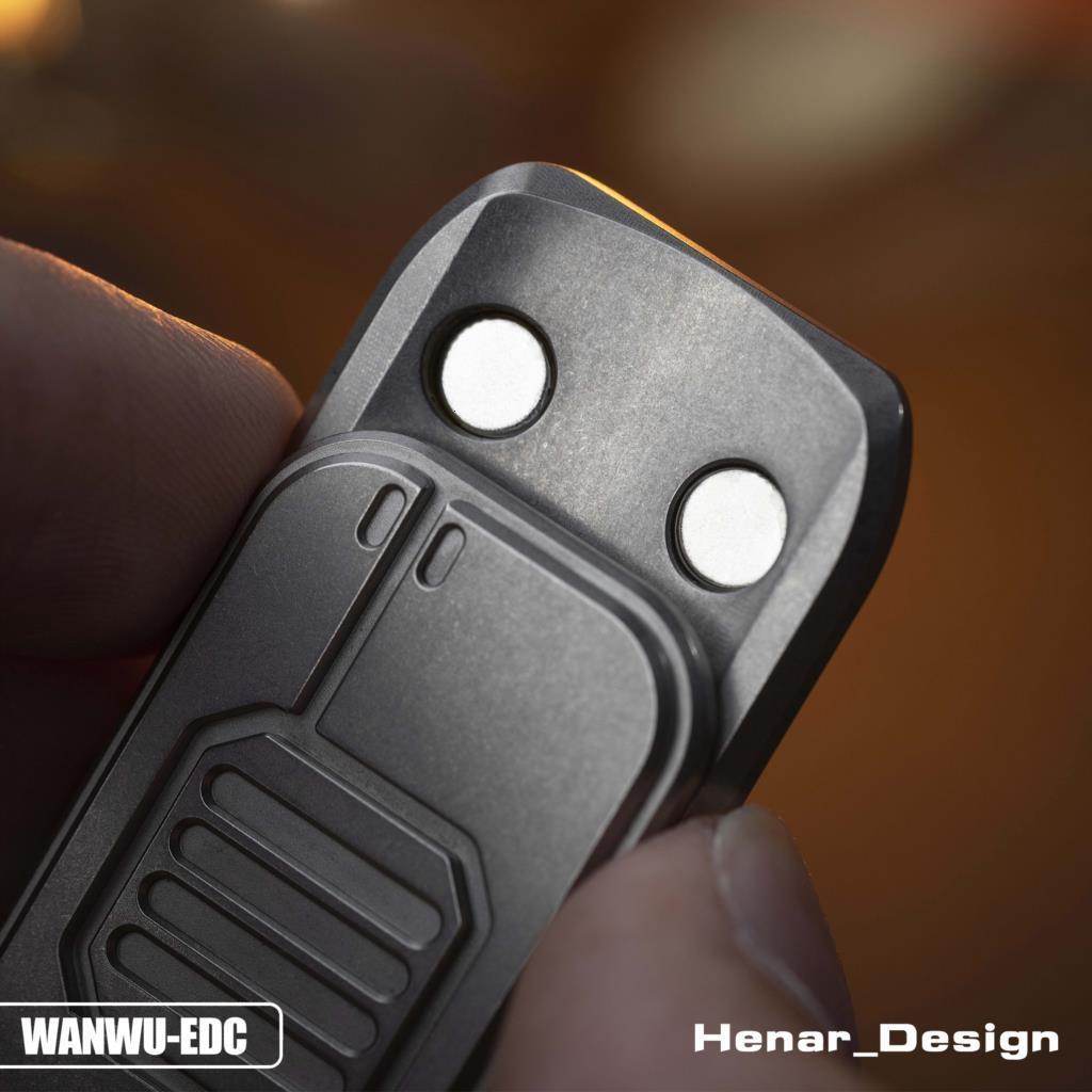 Spinning Top WANWU EDC Reactive Armor Shield Slider Defense Tungsten Copper Moon Surface Stoashed Tech EDC Adult Decompression Toy 230826
