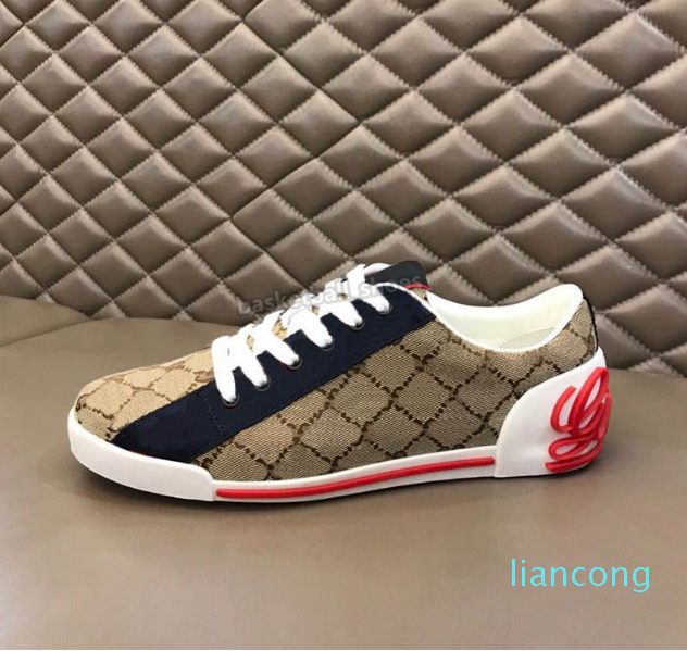 Luxurys Designers Men Canvas Shoes Qualitty Mesh Slip-on Casual Leather Shoe Ladies Fashion Mixed Breathable Sneakers Size 38-45