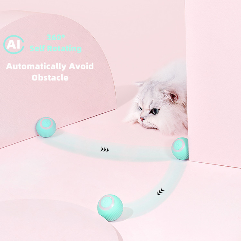 Electric Ball Automatic Rolg Smart Cat Interactive Cats Training Self-moving Toys for Indoor Playing 230908