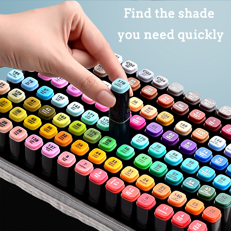 wholesale Markers 12168 Colores Markers Brush Pens Set Painting Drawing Manga Highlighter School Art Supplies For Artist Korean Stationery 230825