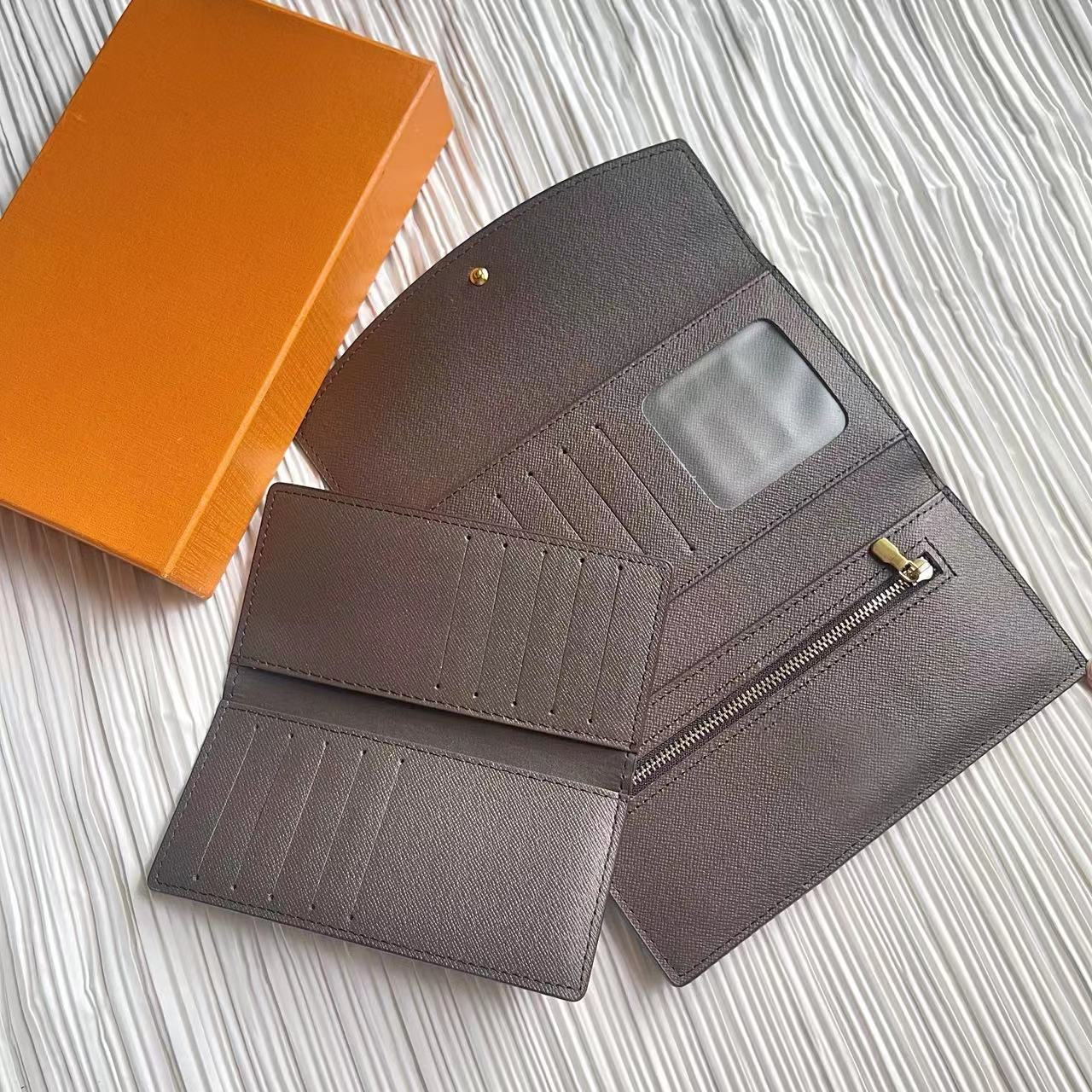 Portefeuille Luxury card holder designer wallet coin purse two piece suit classic standard wallets long purse money bag zipper pouch coin pocket note organizer