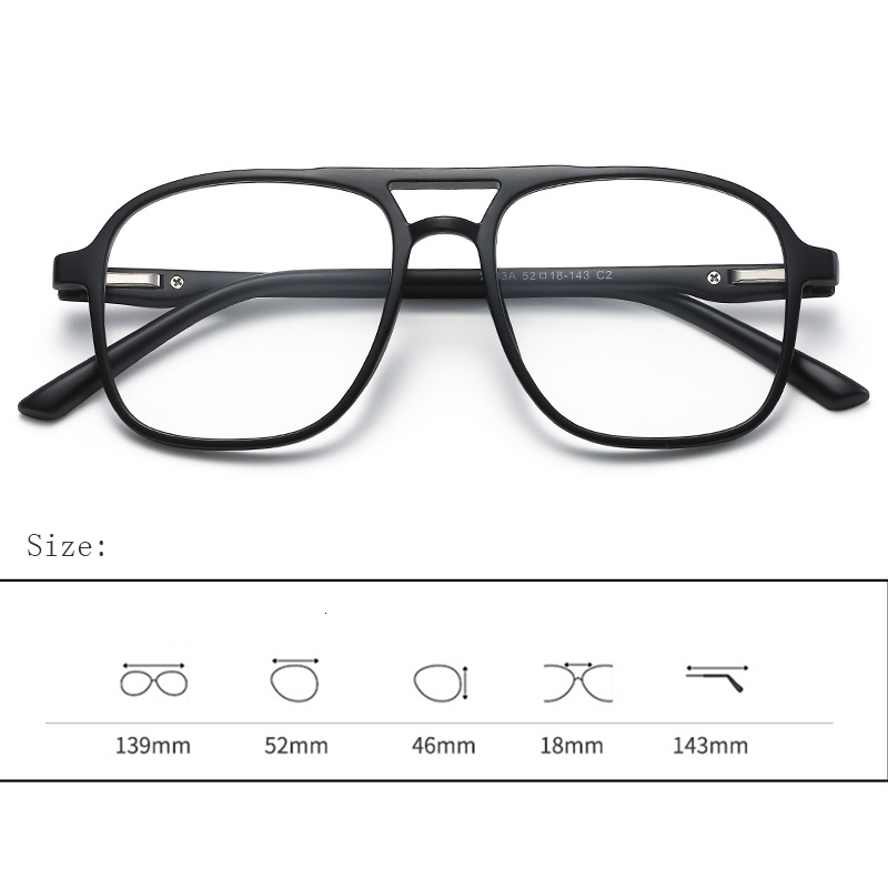 Fashion Sunglasses Frames HDCRAFTER 6 In 1 TR90 Optical Glasses Frames Magnetic Clip on Sunglasses Men Women Prescription Polarized Sunglasses Frame 2