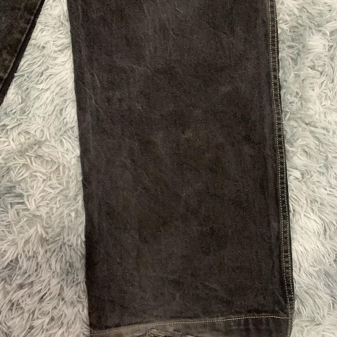 Men's Jeans JNCO Baggy Jeans Y2k Harajuku Graphic Print Gothic Black Jeans Retro Pants for Men Streetwear High Waist Wide Leg Trousers 230827