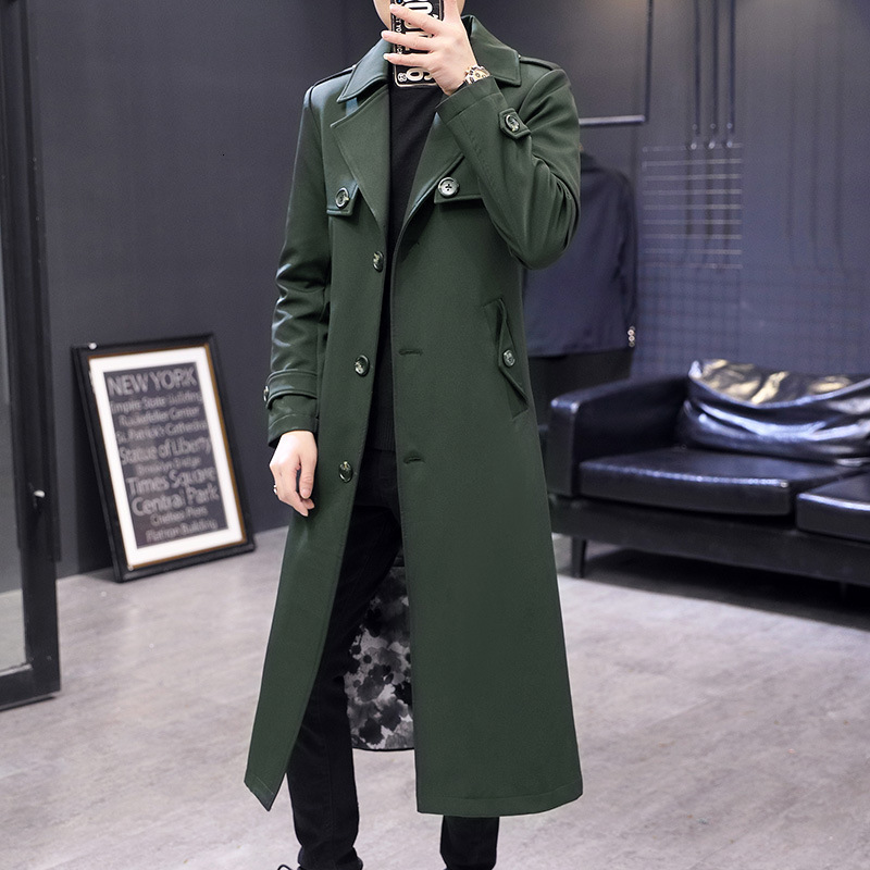Men's Trench Coats Arrival Spring Autumn Windbreaker Handsome Coat Casual Large Fashion Men Plus Size M L XL 2XL 3XL 230826
