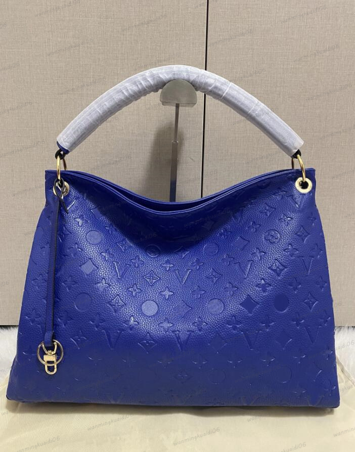 Designer Artsy Totes Purse Handbag Shoulder Bag MM Vintage Embossing Flower Women Crossbody Soft Leather Lady Purses Clutch Waist Tote Bag Womens Wallet Handbags