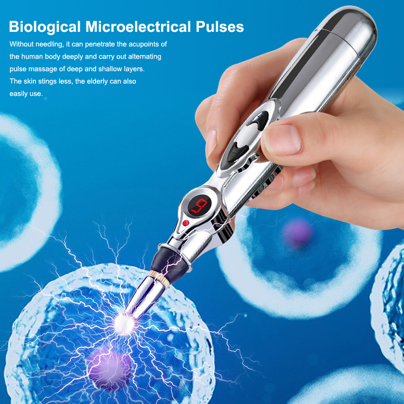 Full Body Massager 35 Heads Electronic Acupuncture Pen Smart Pulse Meridian Energy Massage Pen Pain Relief Therapy Back Neck Face Beauty Roller 230826