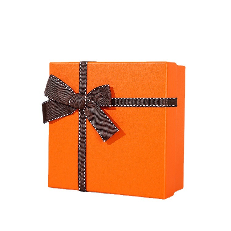 The latest orange bowknot multifunctional jewelry box, many styles to choose from, support any logo customization