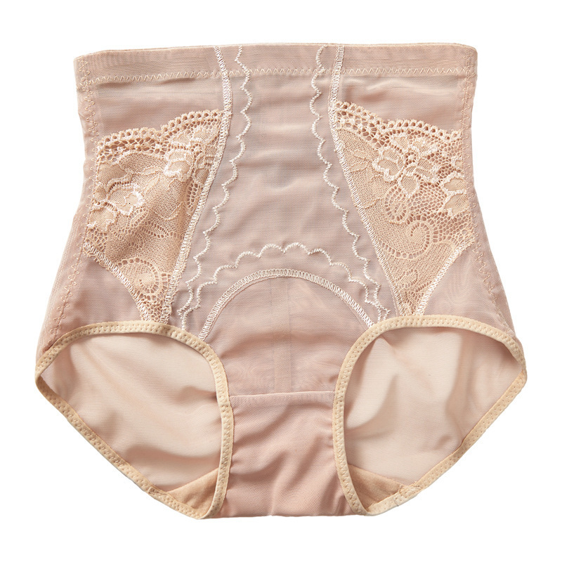 Waist Tummy Shaper Women High Waist Body Shaper Slimming Butt Lifter Shapewear Solid Color Breathable Lace Underwear Tummy Control Panties Hip Pads 23