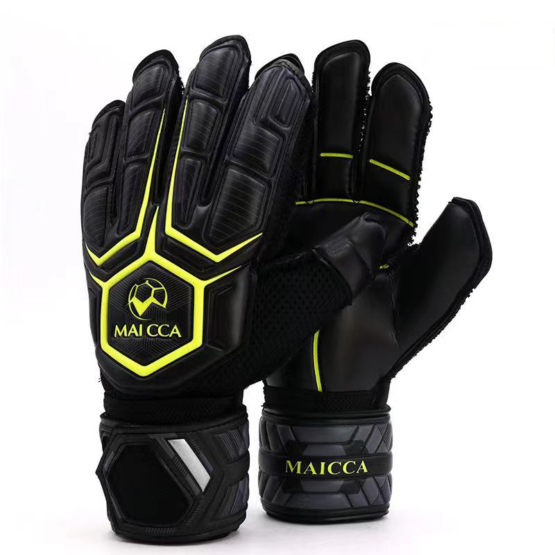 Sports Gloves 4MM Latex Goalkeeper Gloves Finger Protection Thickened Soccer Goalie Gloves Professional Football Goalkeeper Gloves 230826