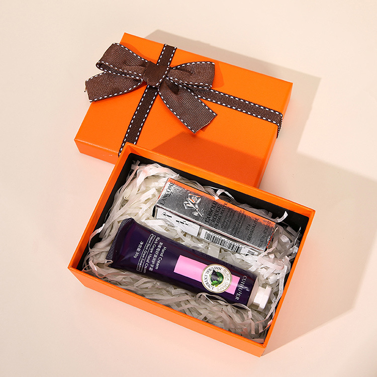 The latest orange bowknot multifunctional jewelry box, many styles to choose from, support any logo customization