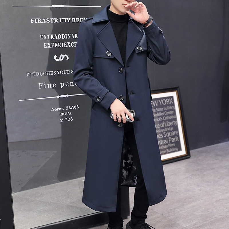 Men's Trench Coats Arrival Spring Autumn Windbreaker Handsome Coat Casual Large Fashion Men Plus Size M L XL 2XL 3XL 230826