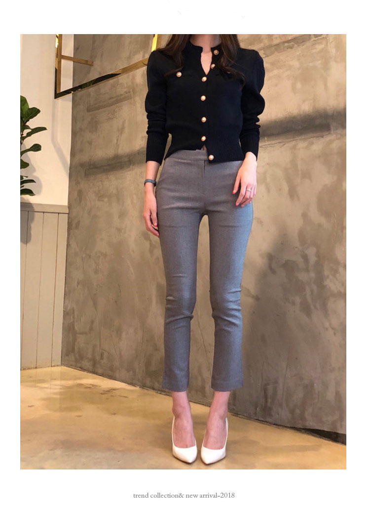 New fashion womens autumn o-neck long sleeve knitted single breasted sweater cardigan SMLXL