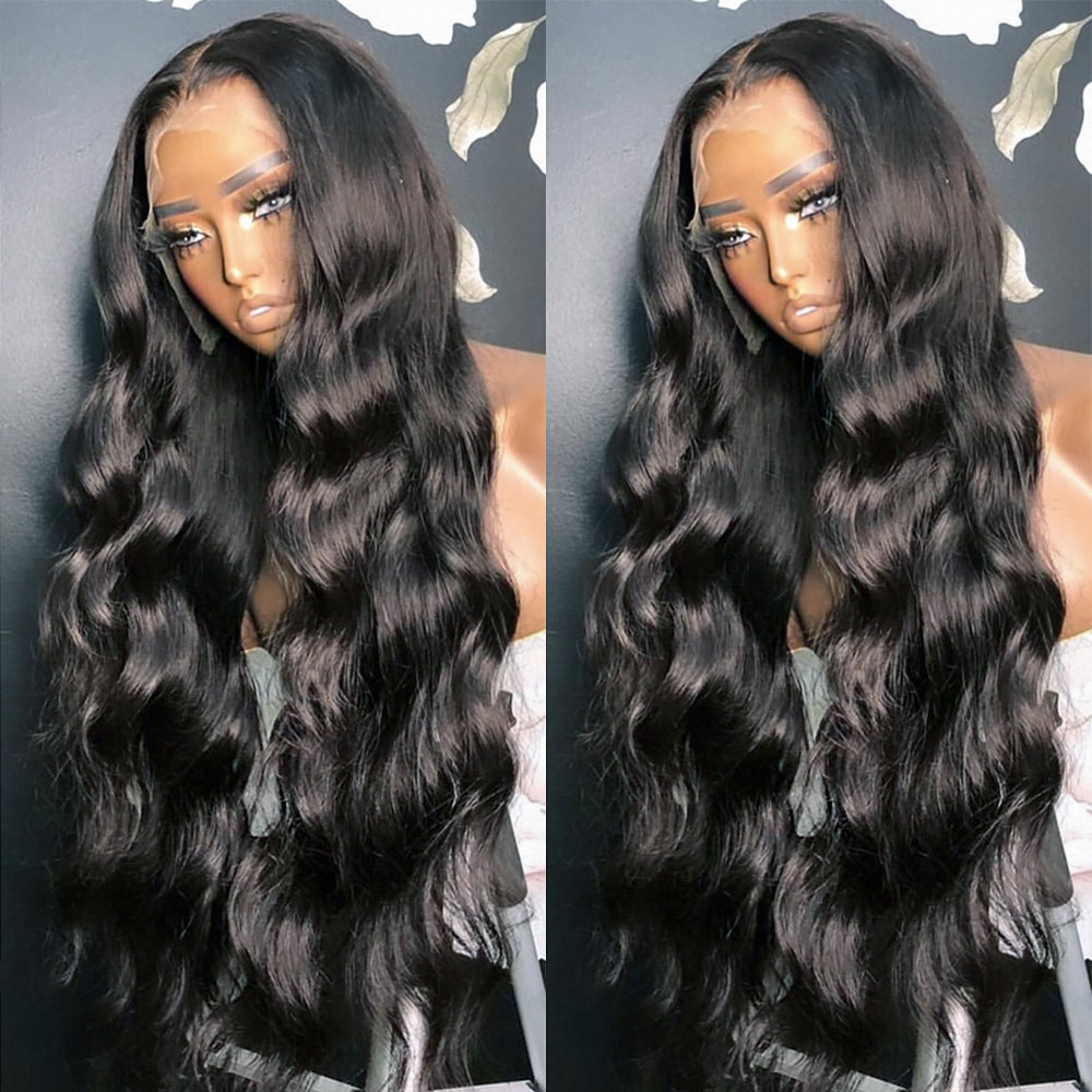 30 40 Inch Body Front Full Human Hair For Women Pre Plucked 13X4 13X6 Hd 360 Loose Wave Lace Frontal Wig