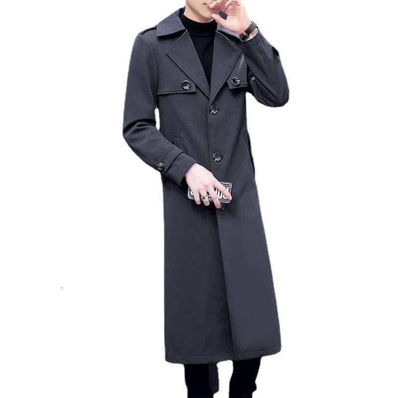Men's Trench Coats Arrival Spring Autumn Windbreaker Handsome Coat Casual Large Fashion Men Plus Size M L XL 2XL 3XL 230826